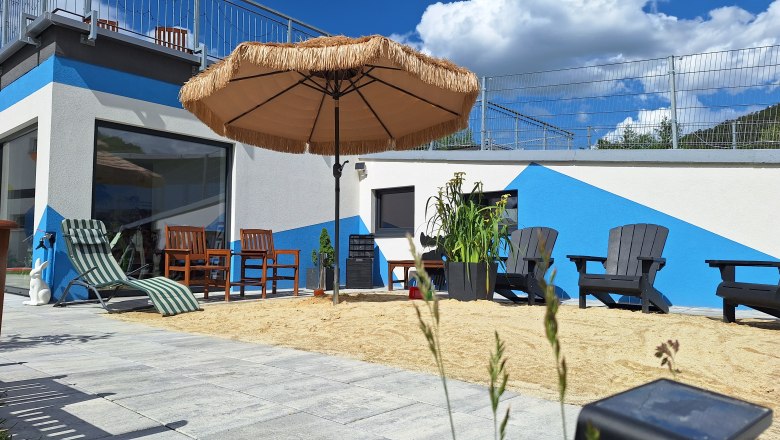 Strandplätzchen und Sandspielplatz am Triestingtal Ring, © Cinderella Strandplätzchen und Sandspielplatz am Triestingtal Ring, © Cinderella