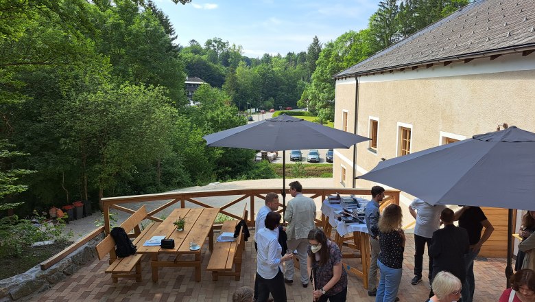 Ideal for summer parties: Terrace, © Mariazell im Wienerwald Ideal for summer parties: Terrace, © Mariazell im Wienerwald