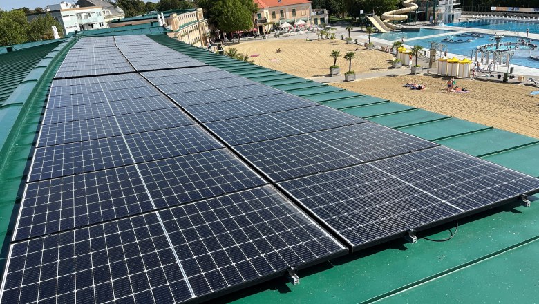 PV Anlage Strandbad Baden, © GKoch PV Anlage Strandbad Baden, © GKoch