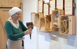 im Szenarium Araburg dürfen Gegenstände berührt werden