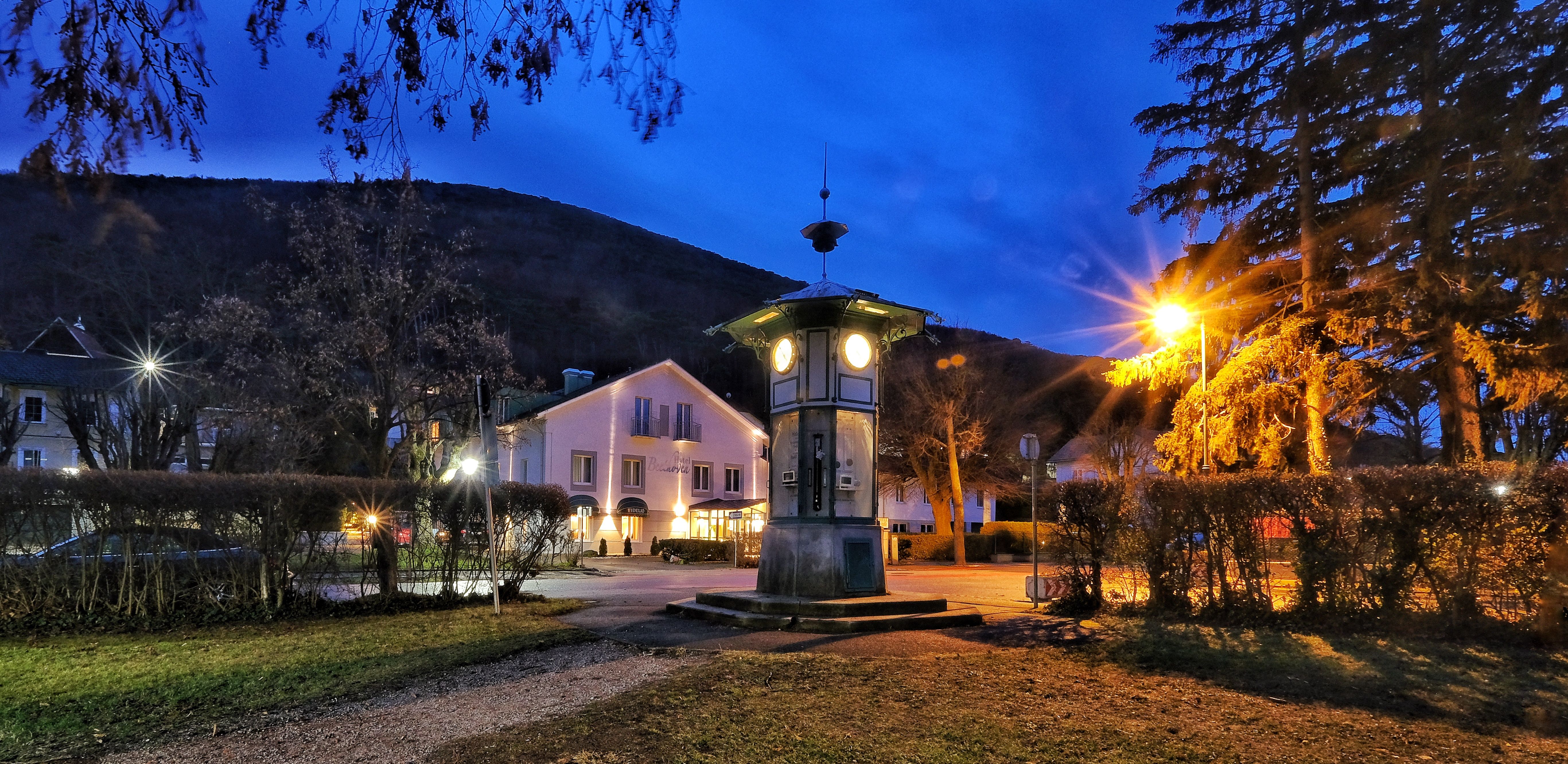 Hotel Beethoven bei Nacht