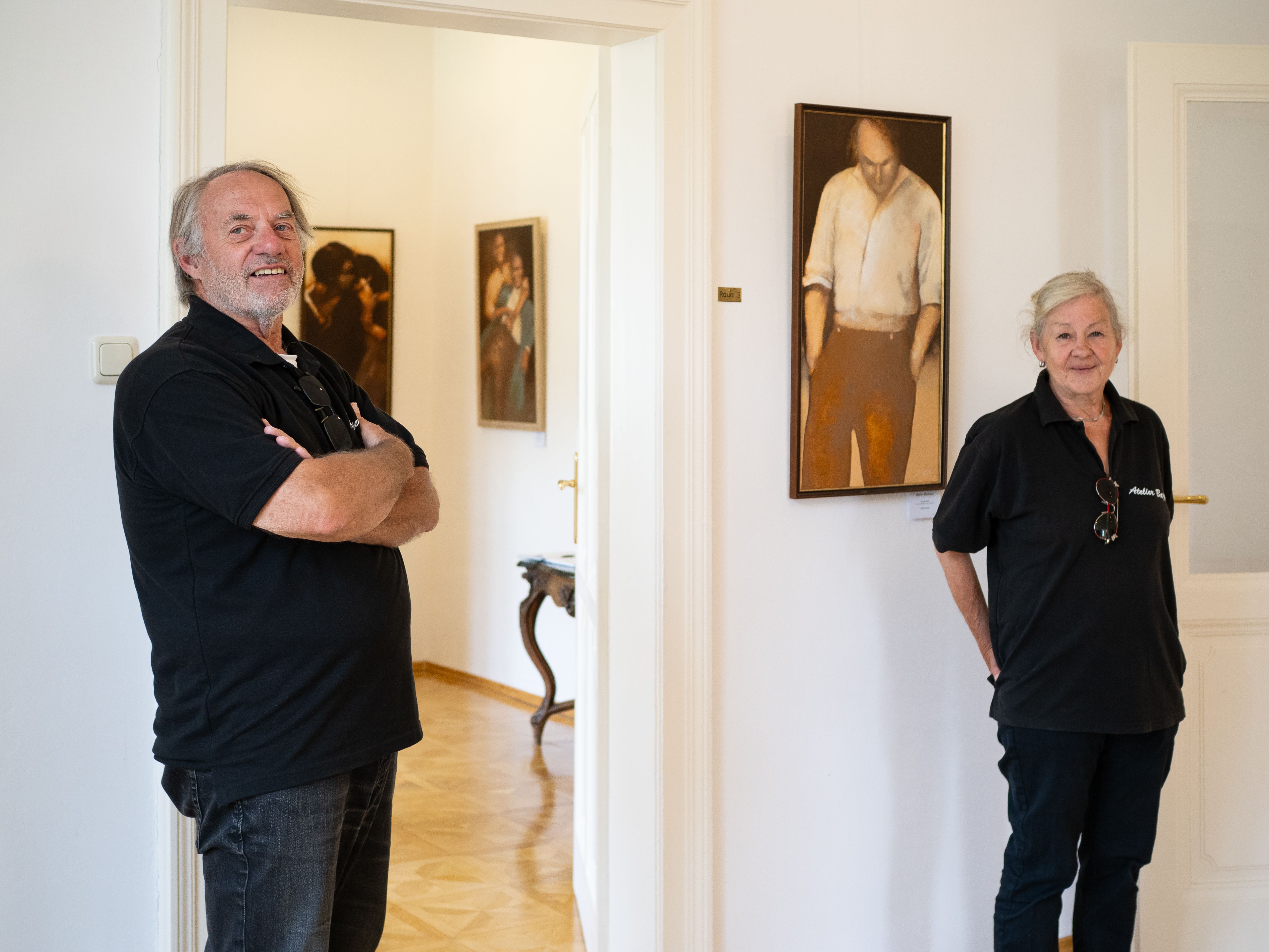 Wolfgang und Erika Kober in ihrem Atelier Bajadere