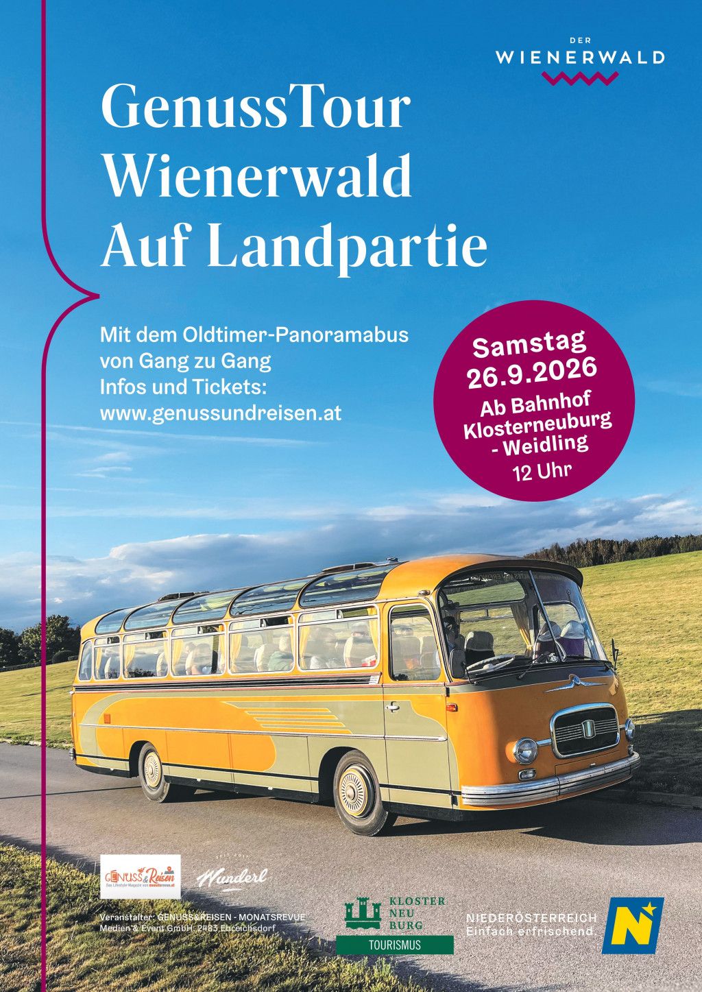 Oldtimer Genusstour Klosterneuburg und Umgebung