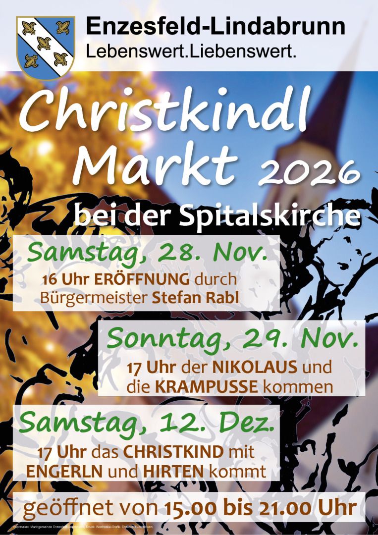 Plakat Christkindlmarkt 2026