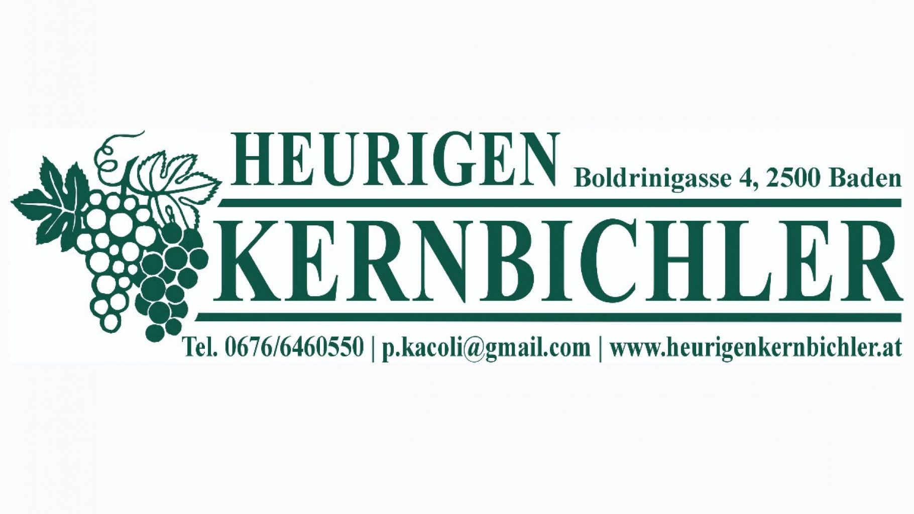 Logo mit Kontaktdaten