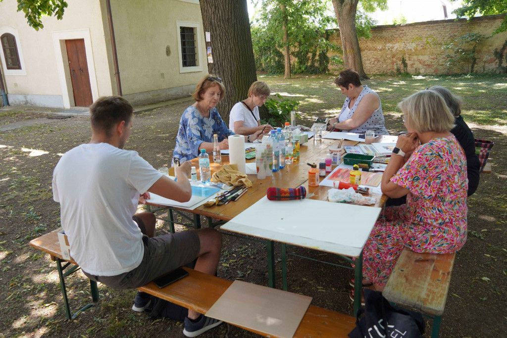 Malen im Dorf