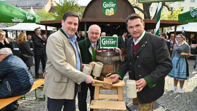 Bieranstich Schmankerlfrühling Baden, © 2024psb/sap