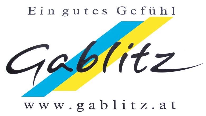 Logo von Gablitz mit dem Slogan 'Ein gutes Gefühl'.