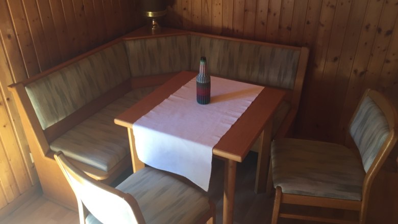 Comfortable seating in the 100-year-old baggage car, &copy; M. Schorn