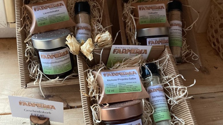 farmeria-geschenkkoerbe-mit-visitenkarte, &copy; Wienerwald Tourismus