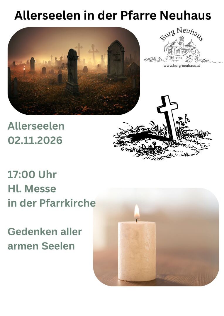 Eine Gruppe von Bildern eines Friedhofs und einer Kerze