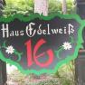 Haus Edelweiss Schild, © Haus Edelweiss