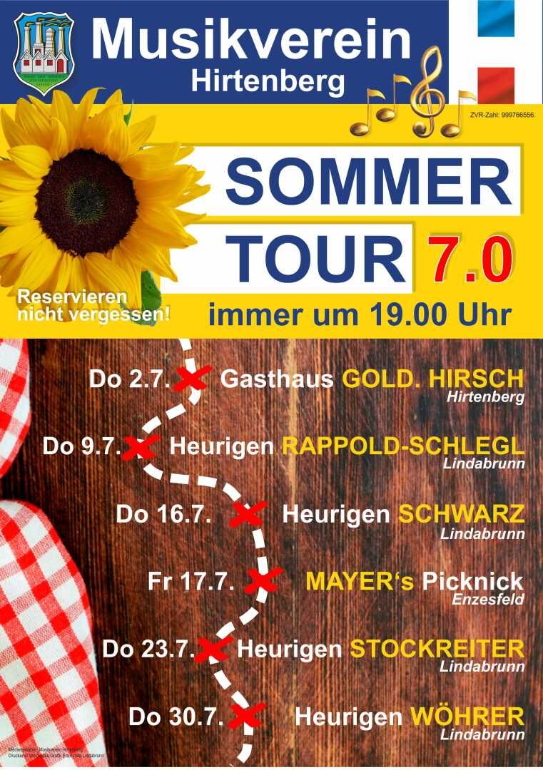 Plakat Sommertour