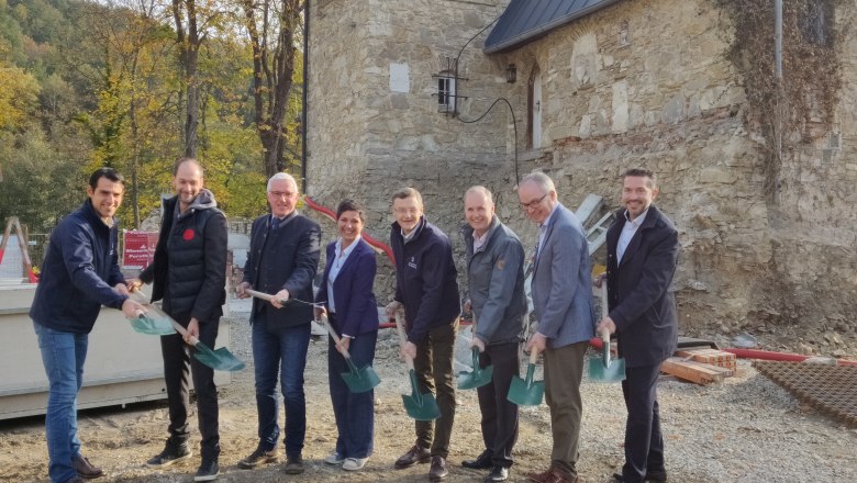 Spatenstich im Naturpark Sparbach, © Naturpark Sparbach