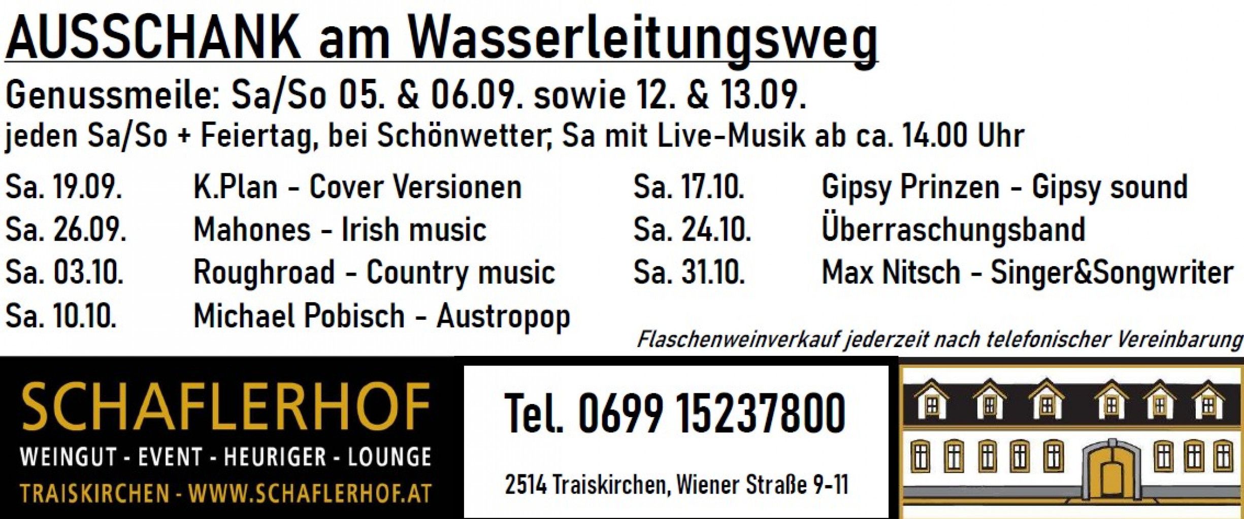 Ausschank im Weingarten