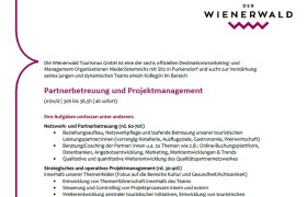 Partnerbetreuung und Projektmanagement, © Wienerwald Tourismus GmbH