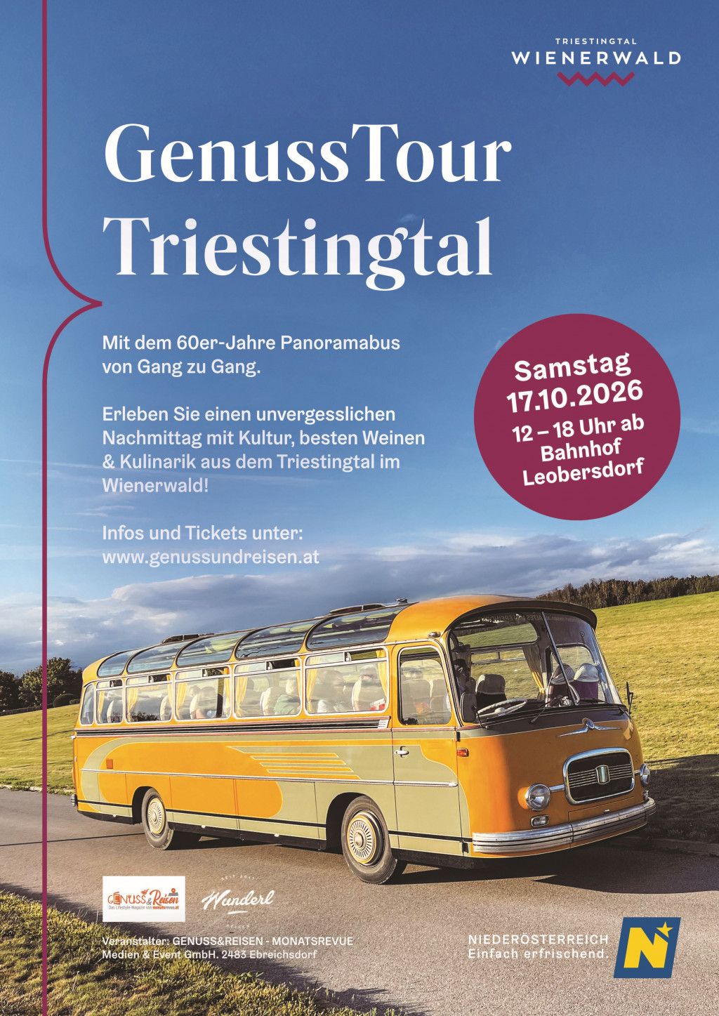 Flyer Oldtimer Genusstour Triestingtal