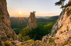 Die sanften Hügel des Wienerwaldes umarmen den majestätischen Peilstein, während die Sonne sanft über den Horizont gleitet. Die frische Bergluft und das sanfte Rascheln der Blätter laden zu einem unvergesslichen Abenteuer in der Natur ein. Hier, wo die Schönheit der Landschaft auf die Ruhe der Berge trifft, wird jeder Schritt zu einem Erlebnis.