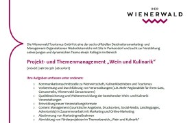 Projekt- und Themenmanagement, © Wienerwald Tourismus