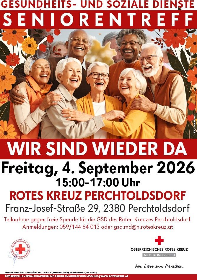 Rotkreuz-Seniorentreff in Perchtoldsdorf