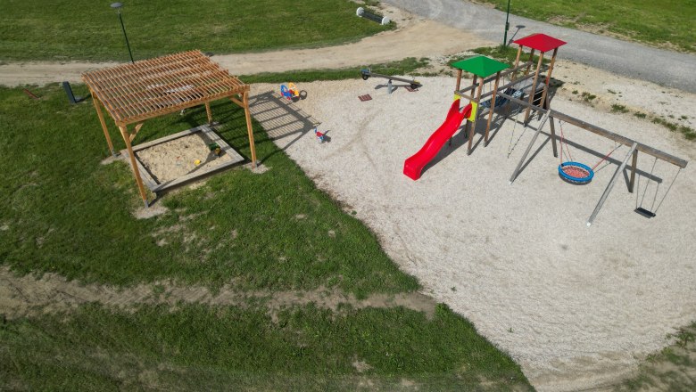 Spielplatz im Retentionsbecken Fahrafeld