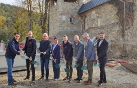 Spatenstich im Naturpark Sparbach, © Naturpark Sparbach